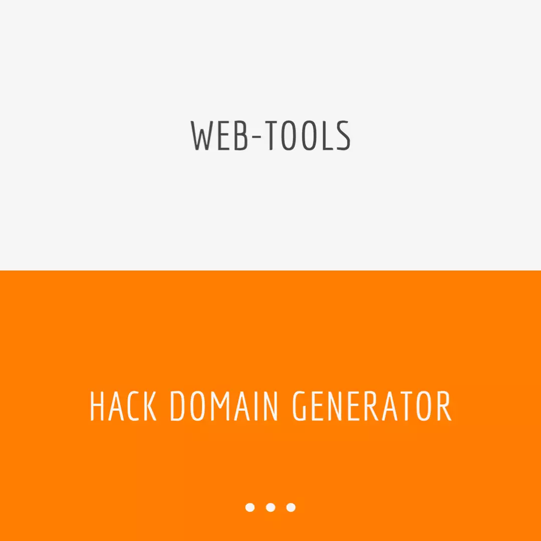 Hack domain generator