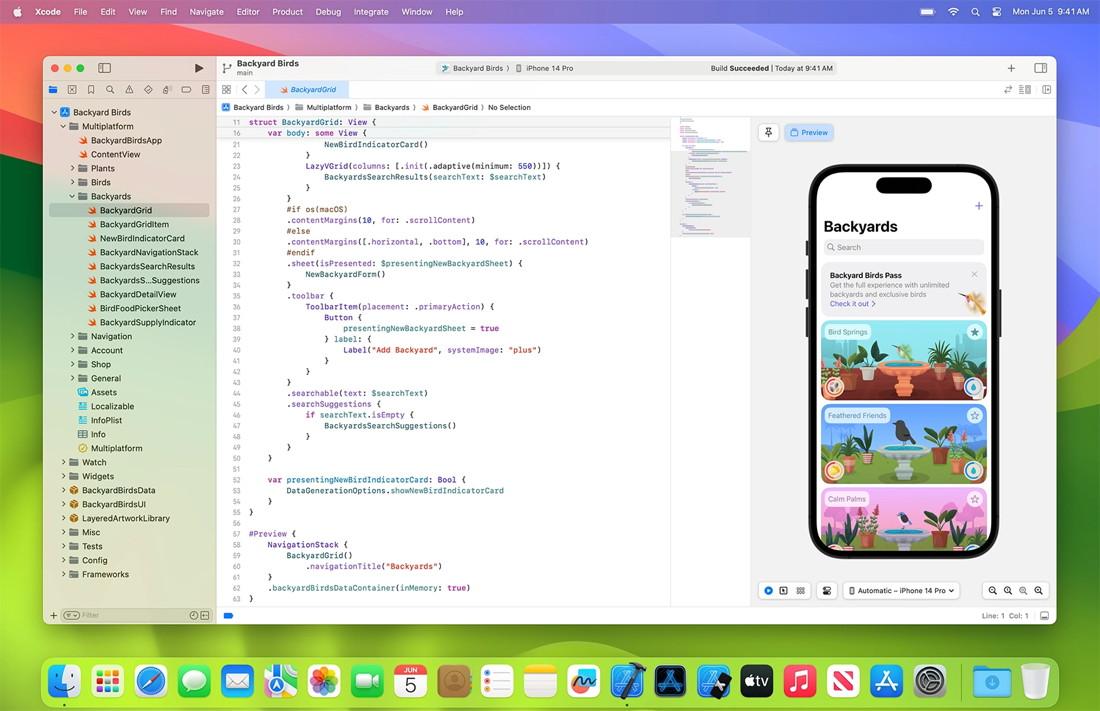 Funktionen und Werkzeuge von Xcode für effizientes App-Entwickeln
