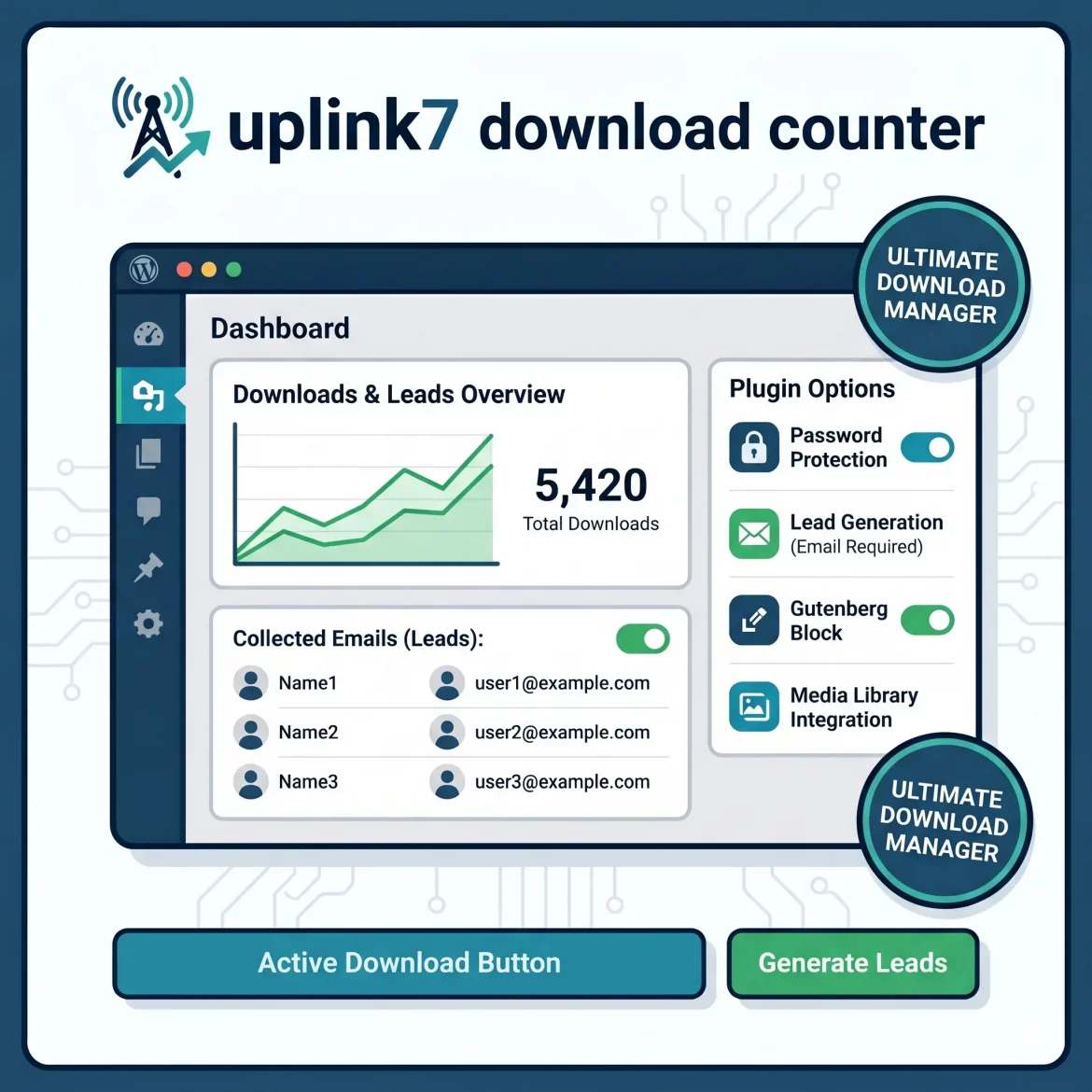 uplink7 download counter