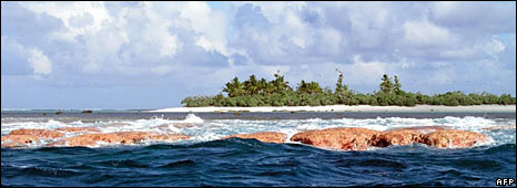 File photo showing an island in American Samoa