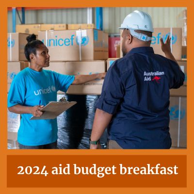 2024 aid budget breakfast