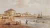 This painting of the beach at Yevpatoria, western Crimea, is one of 52 illustrations of the peninsula made by Swiss-Italian artist Carlo Bossoli (1815-84).  
