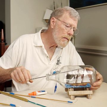 how a ship in a bottle is made