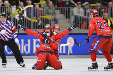 Bandy will be showcased at the Sochi 2014 Winter Olympics. Source: AFP / East News