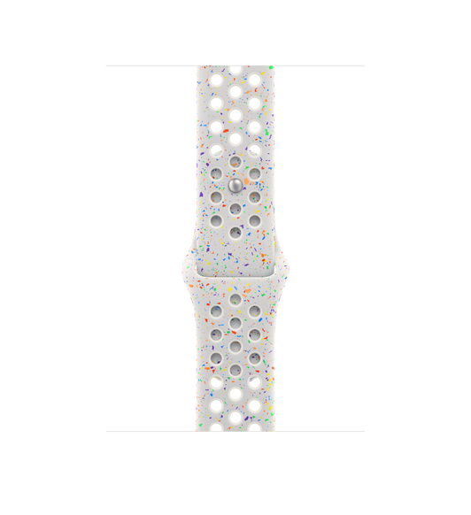 Nike Sportarmband Pure Platinum (Weiß), weiches Fluorelastomer mit Perforationen für Atmungsaktivität und Pin-Verschluss 