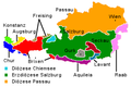 Dioceses of Austria about 1300