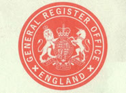 General Register Office stamp