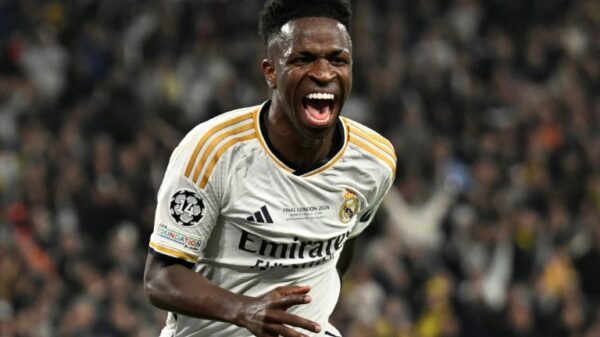 Vinicius Junior scored Real Madrid's second goal as they beat Borussia Dortmund 2-0 to win the Champions League
